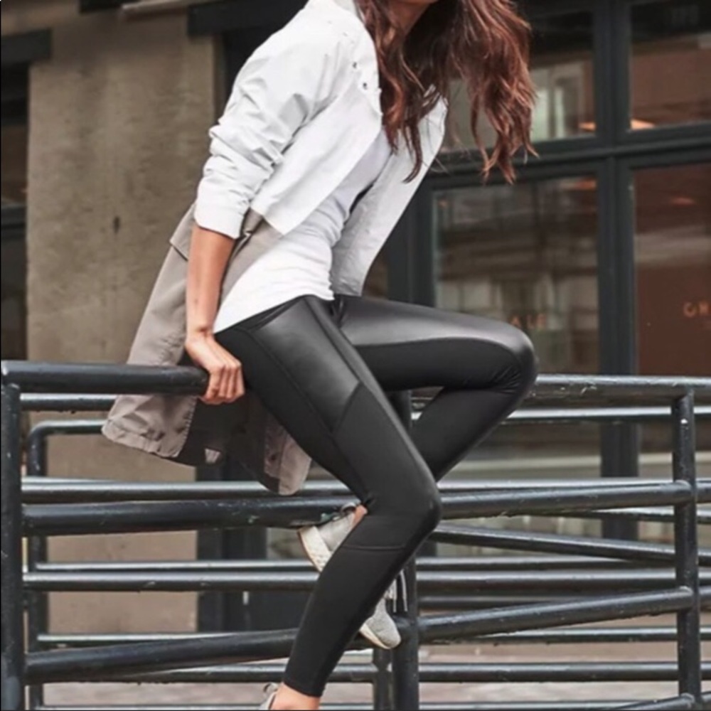 Athleta Faux Leather Gleam Pant XS